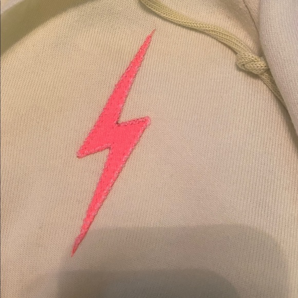 Aviator Nation Yellow Hoodie with Blue and Pink Details - Picture 6 of 11